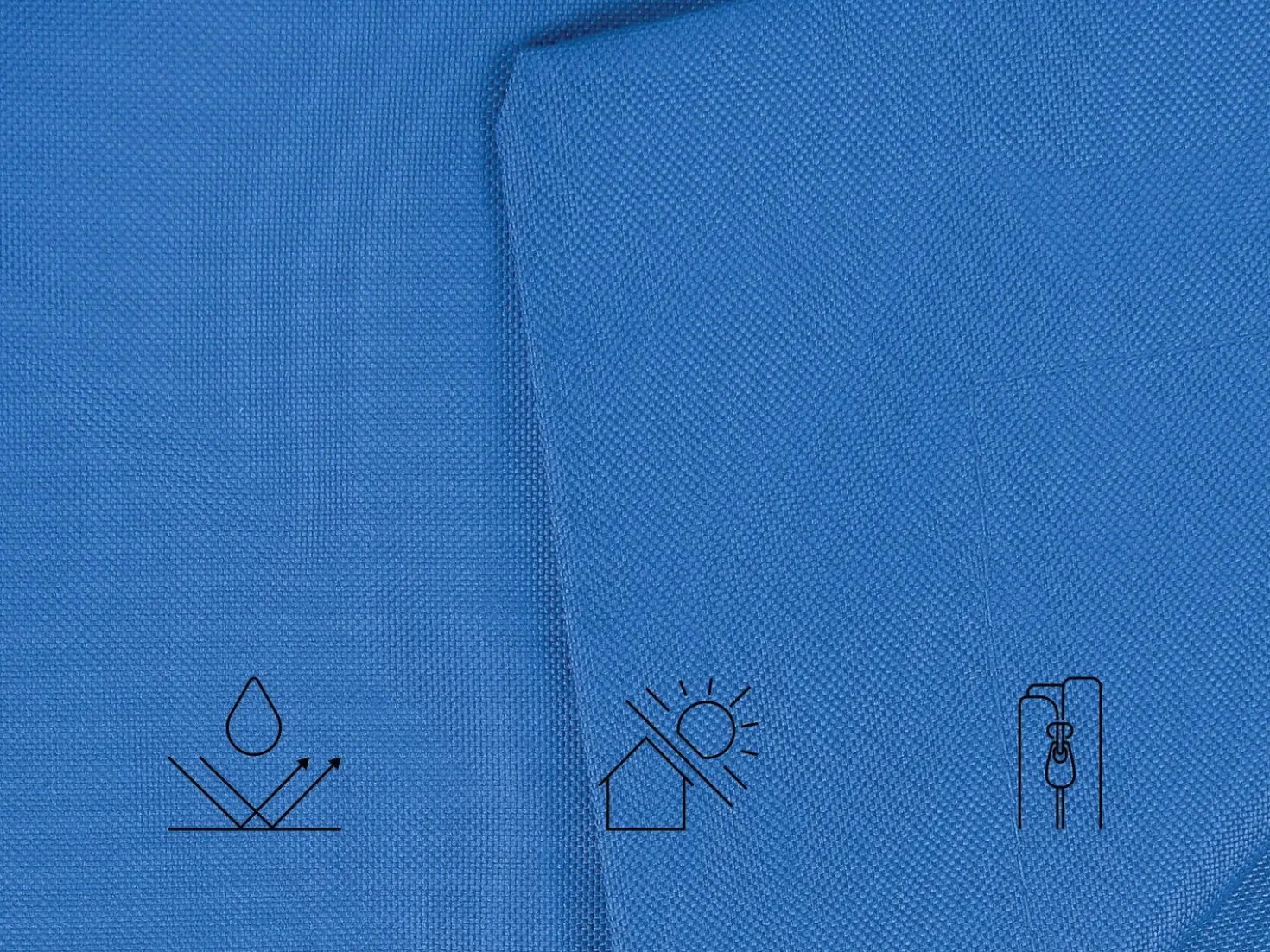 Poltrona sacco 300 L FUZZY 140 cm 180 cm Blu scuro
