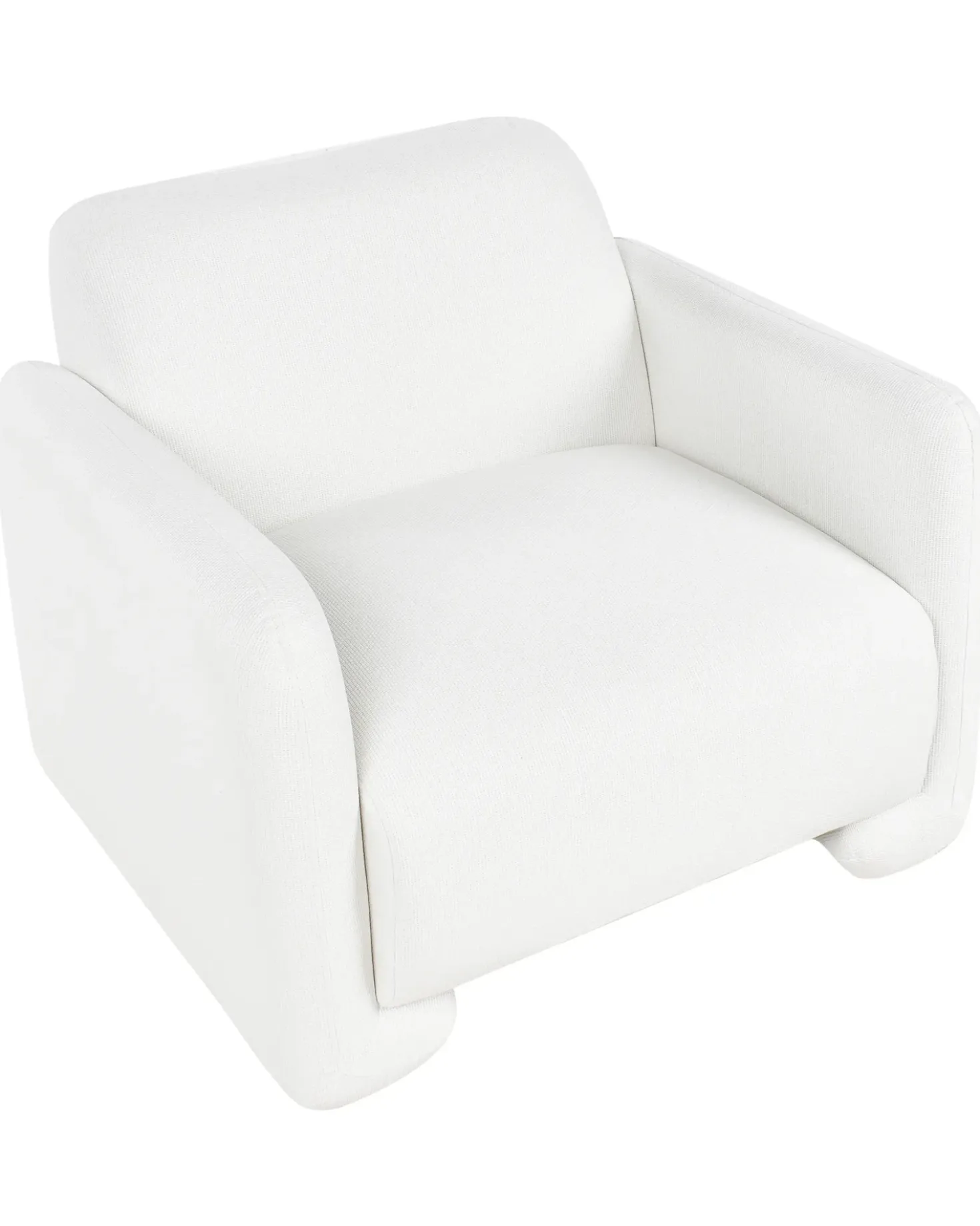 Poltrona SALAND Tessuto Bianco