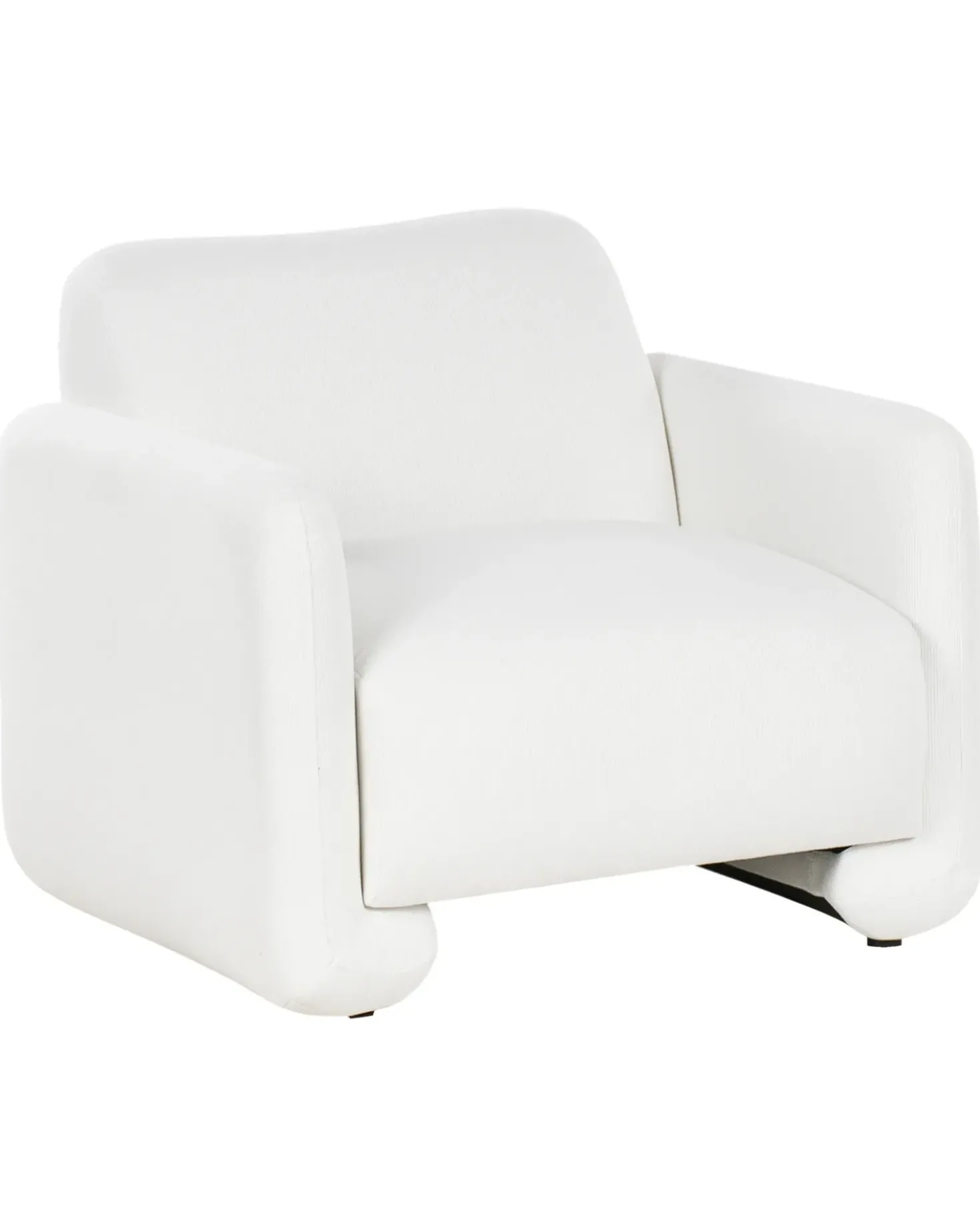Poltrona SALAND Tessuto Bianco