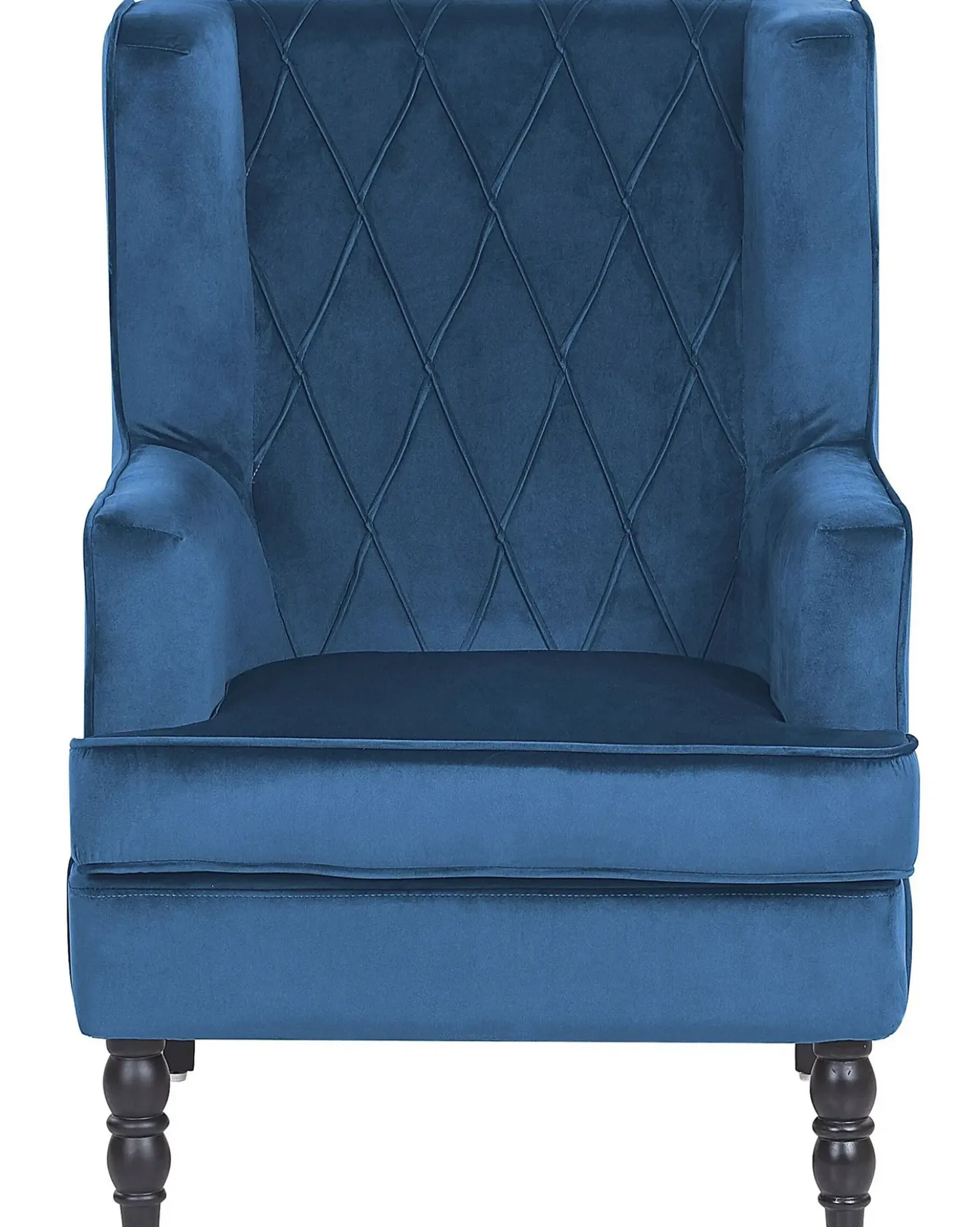 Poltrona SANDSET con poggiapiedi Velluto Blu scuro
