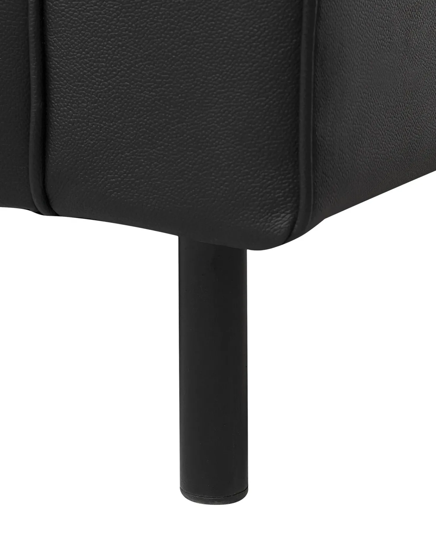 Poltrona SAVALEN Pelle naturale Nero