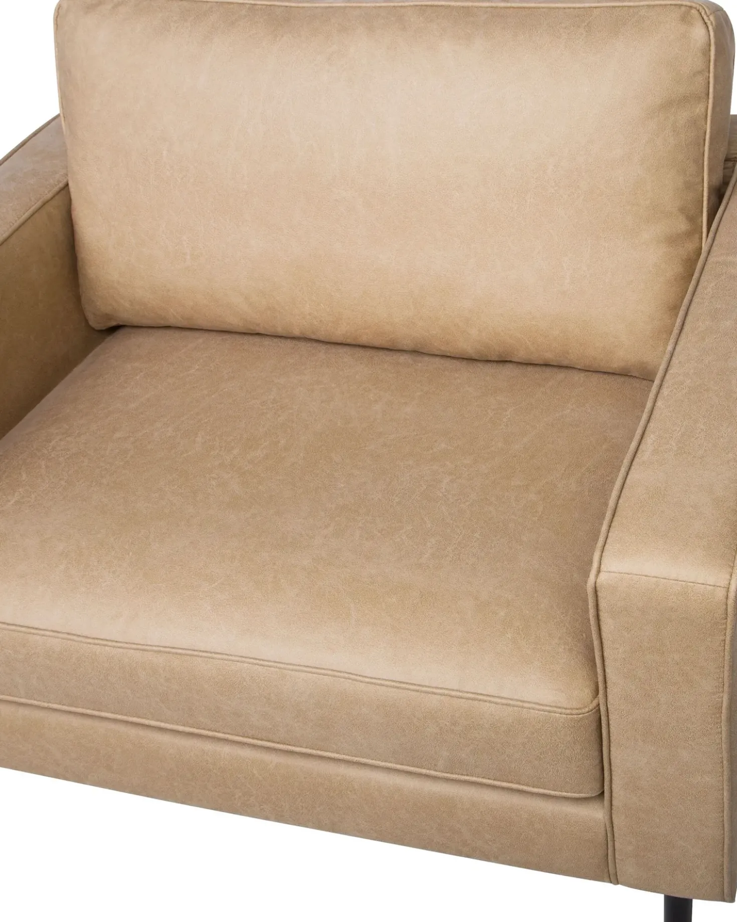 Poltrona SAVALEN Pelle sintetica Beige