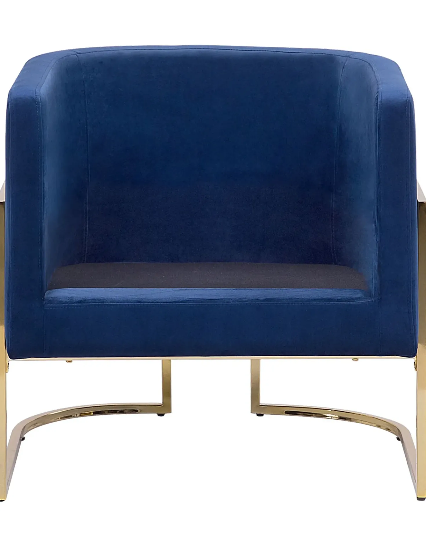 Poltrona SIRKKA Velluto Blu scuro