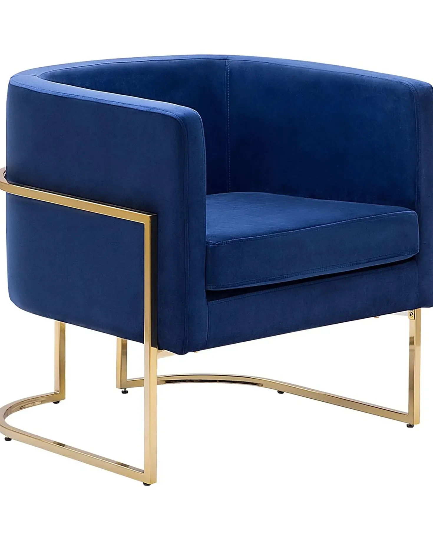 Poltrona SIRKKA Velluto Blu scuro