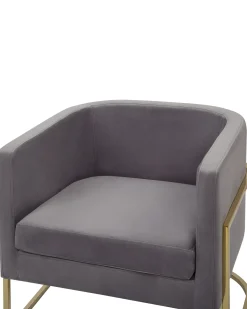 Poltrona SIRKKA Velluto Grigio