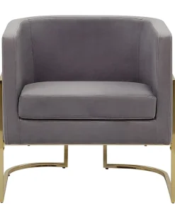 Poltrona SIRKKA Velluto Grigio