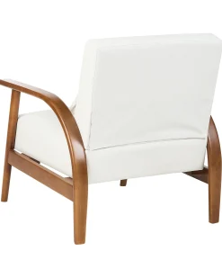 Poltrona SKARA Pelle sintetica Bianco sporco