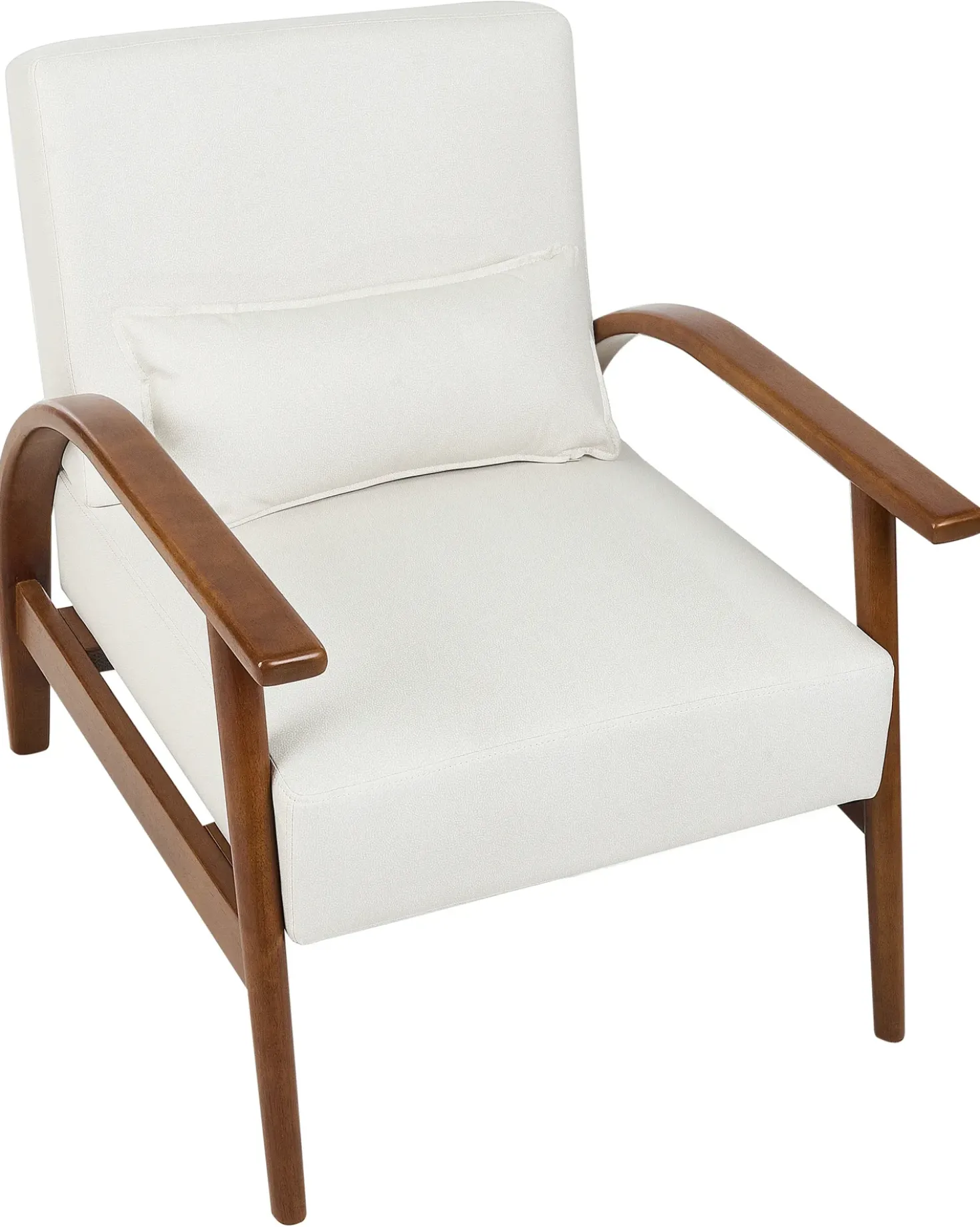 Poltrona SKARA Pelle sintetica Bianco sporco