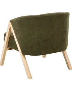Poltrona SKEI Bouclé Verde scuro