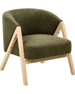 Poltrona SKEI Bouclé Verde scuro