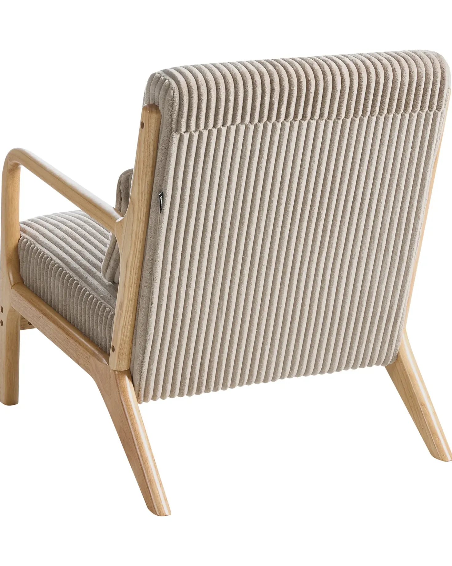 Poltrona SORSELE Velluto a coste Beige