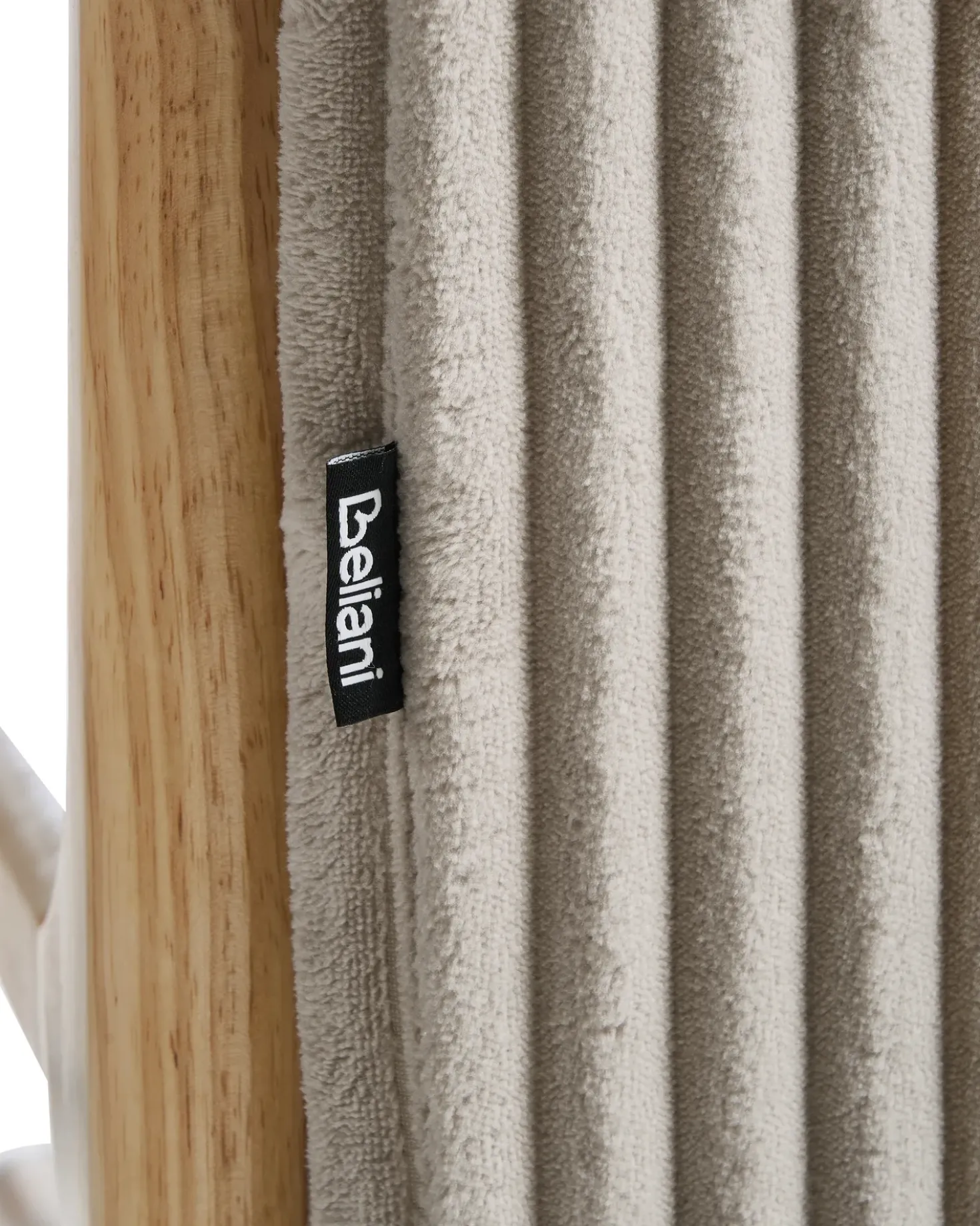 Poltrona SORSELE Velluto a coste Beige
