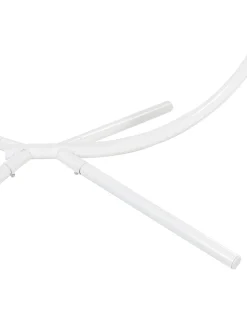 Poltrona sospesa con supporto da pavimento ARCO Metallo Bianco
