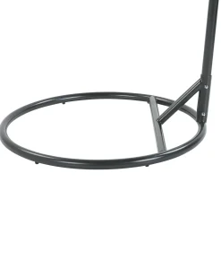 Poltrona sospesa con supporto da pavimento ALLERA Metallo Nero