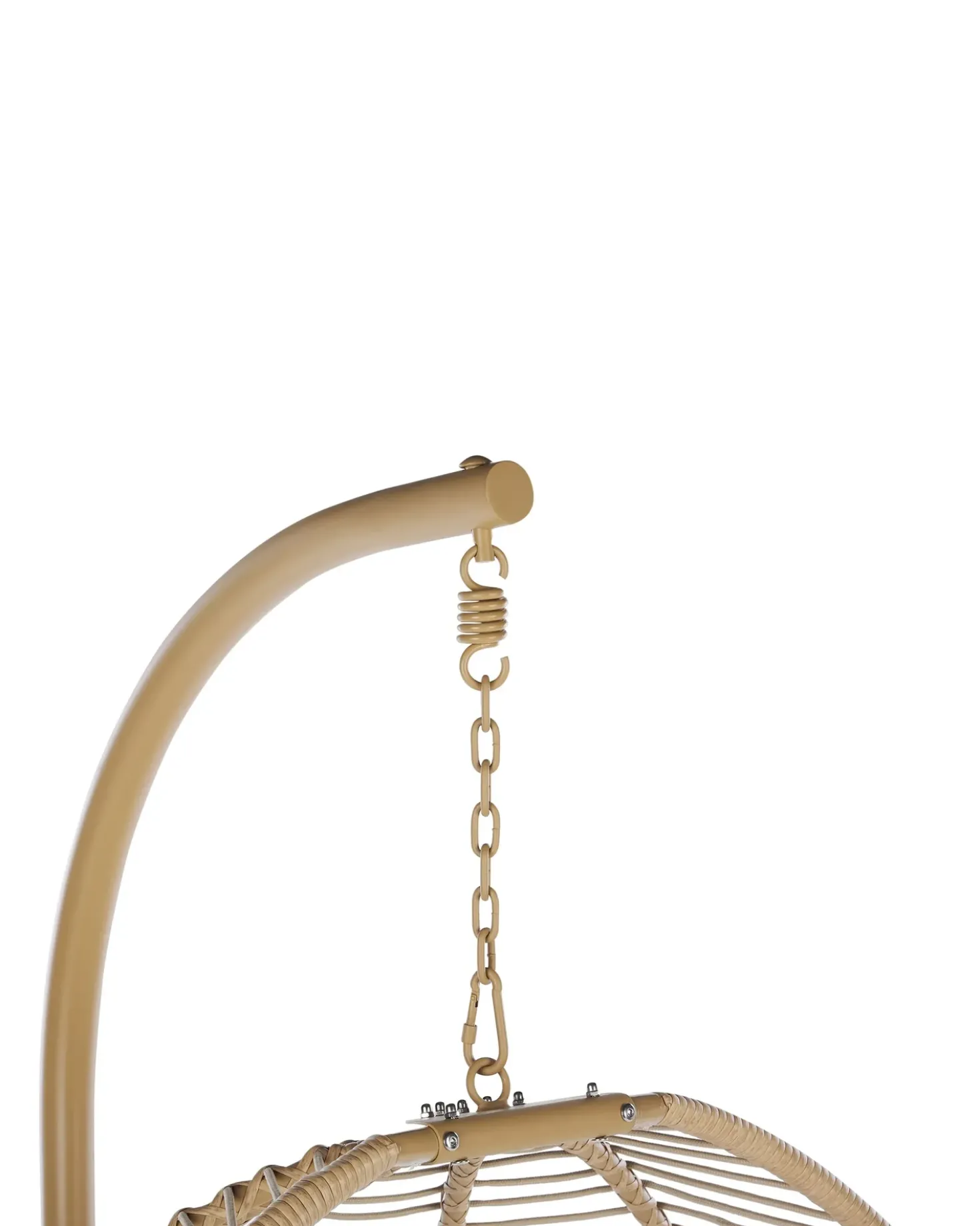 Poltrona sospesa con supporto da pavimento ARCO Metallo Beige