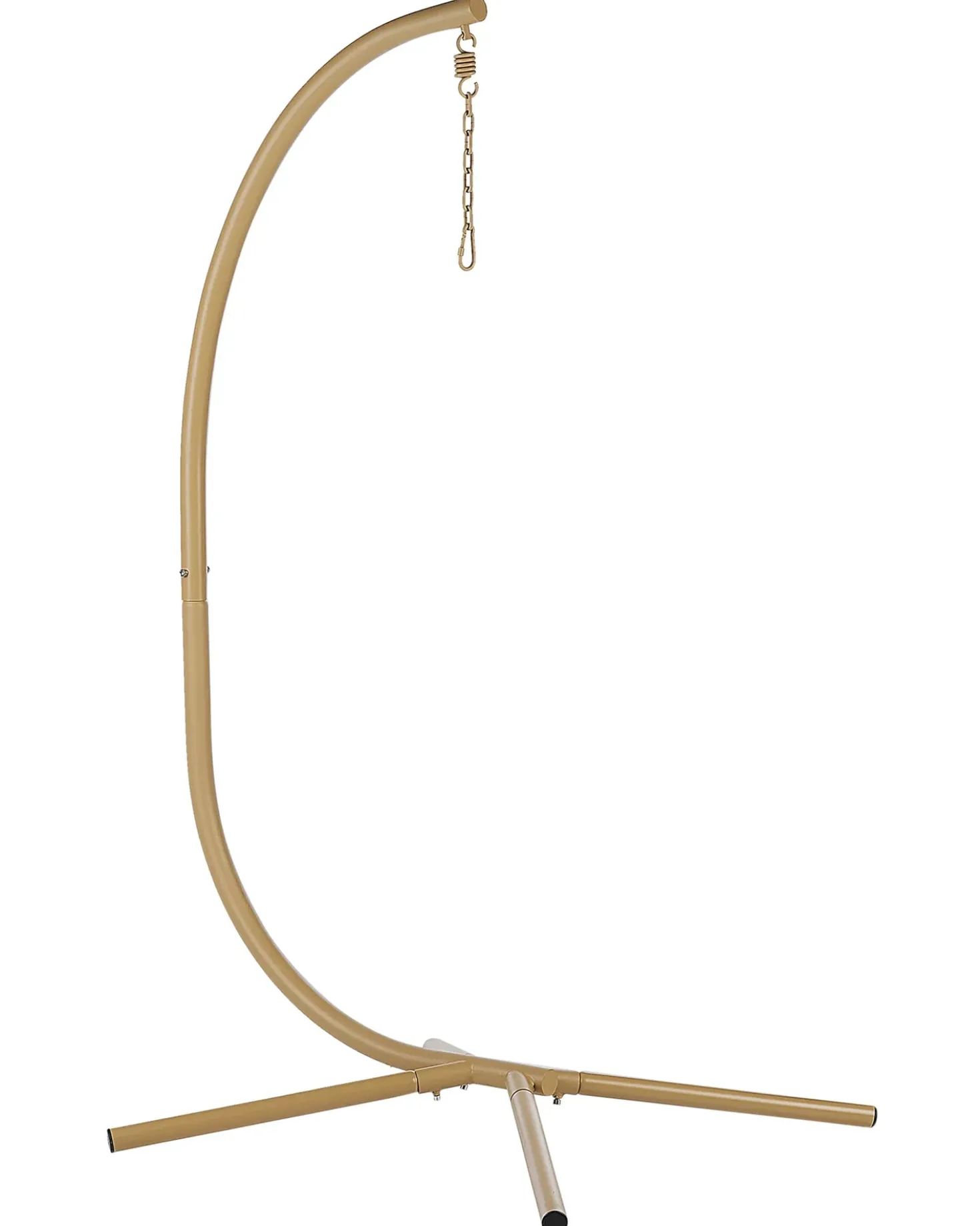 Poltrona sospesa con supporto da pavimento ARCO Metallo Beige