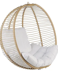 Poltrona sospesa con supporto da pavimento ARCO Metallo Beige