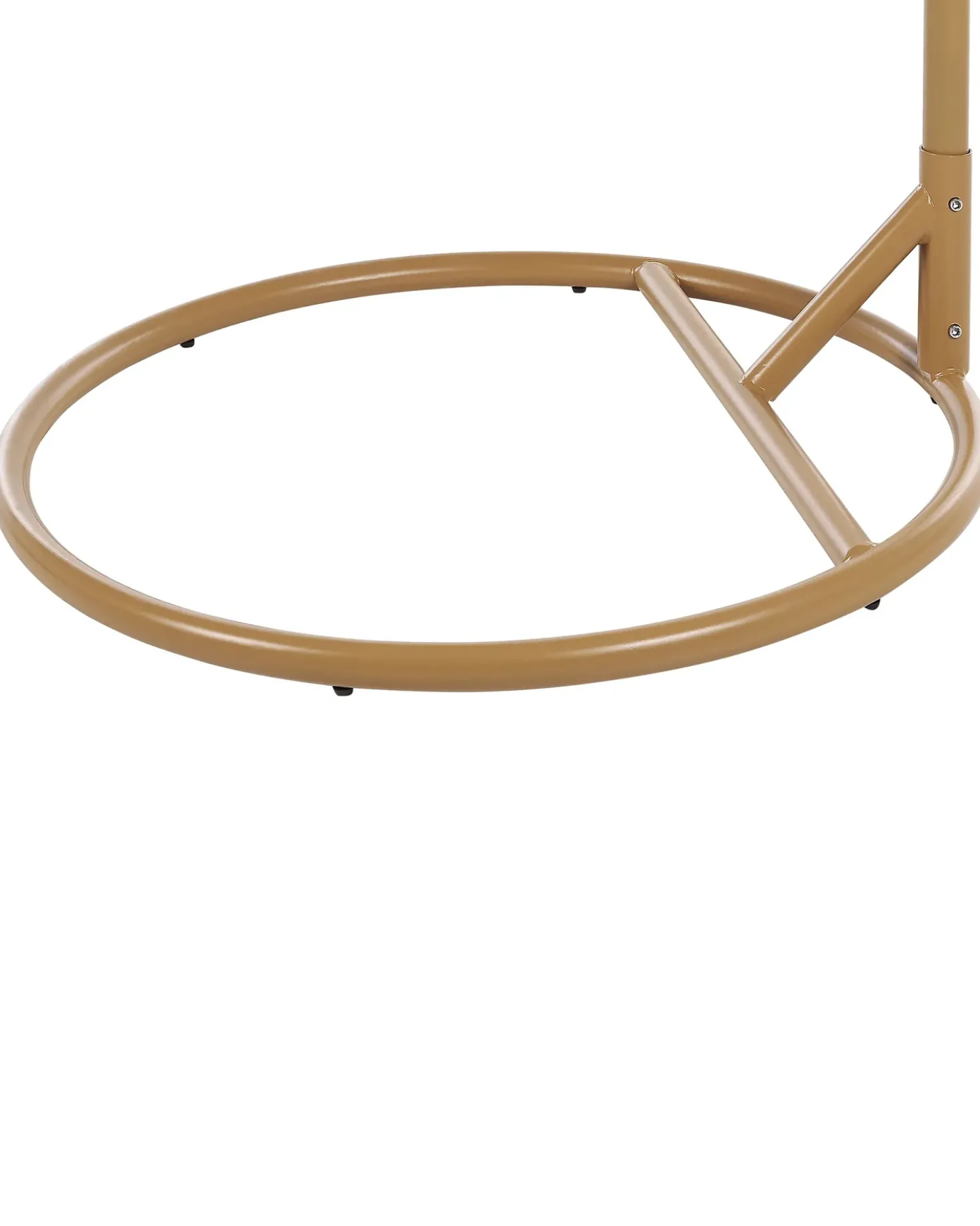 Poltrona sospesa con supporto da pavimento ALBA Rattan sintetico (PE) Naturale
