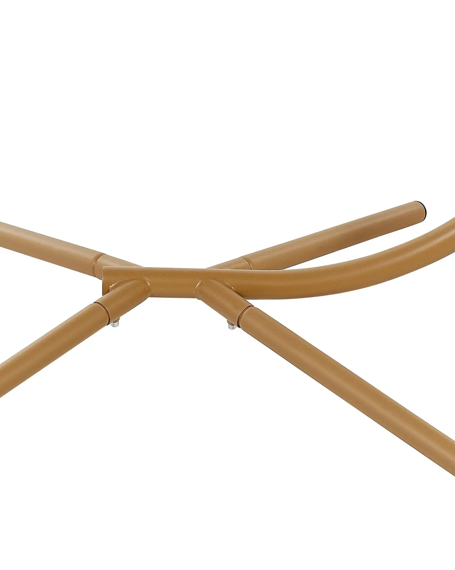 Poltrona sospesa con supporto da pavimento ACRI Rattan sintetico (PE) Beige