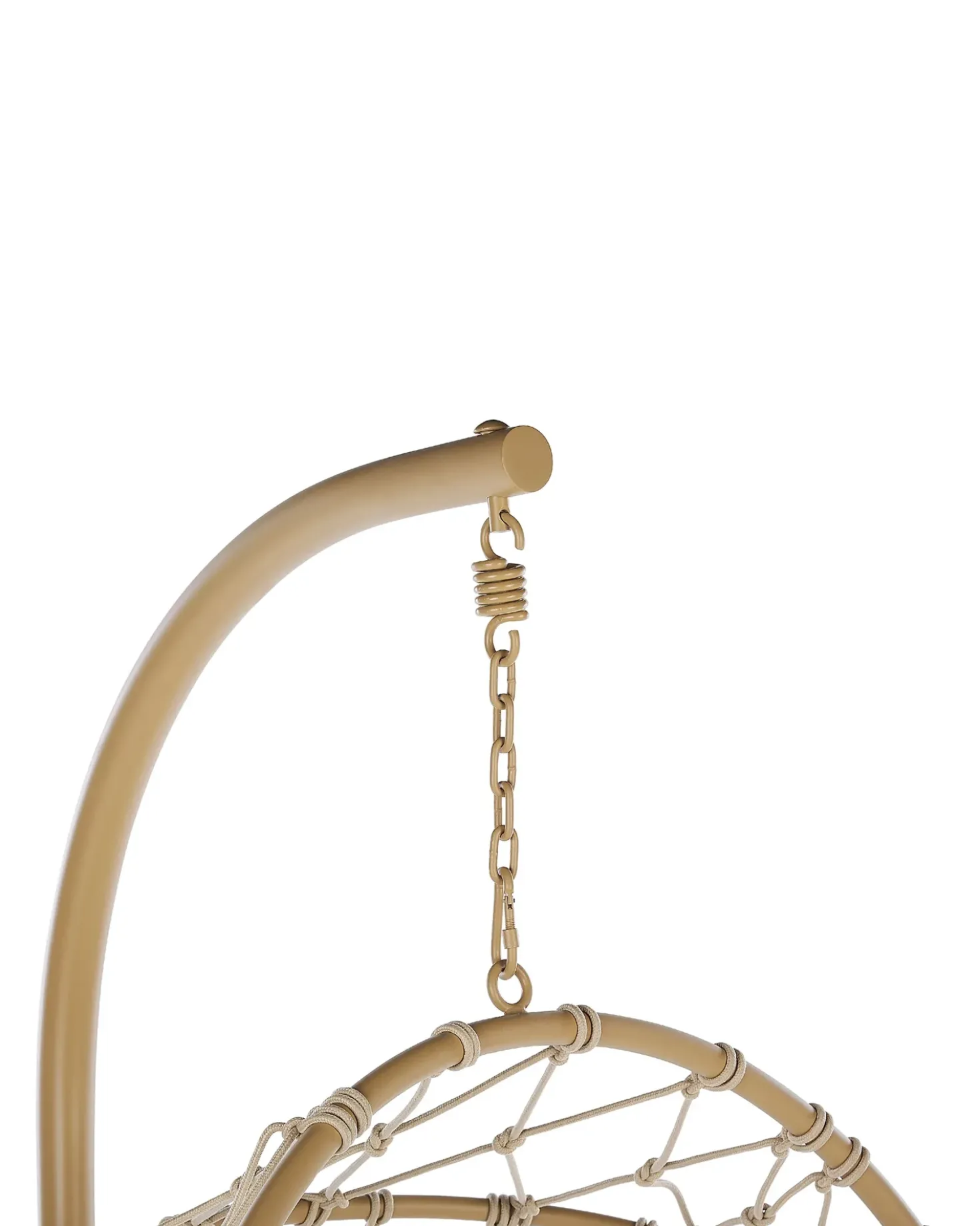 Poltrona sospesa con supporto da pavimento ADRIA Metallo Beige