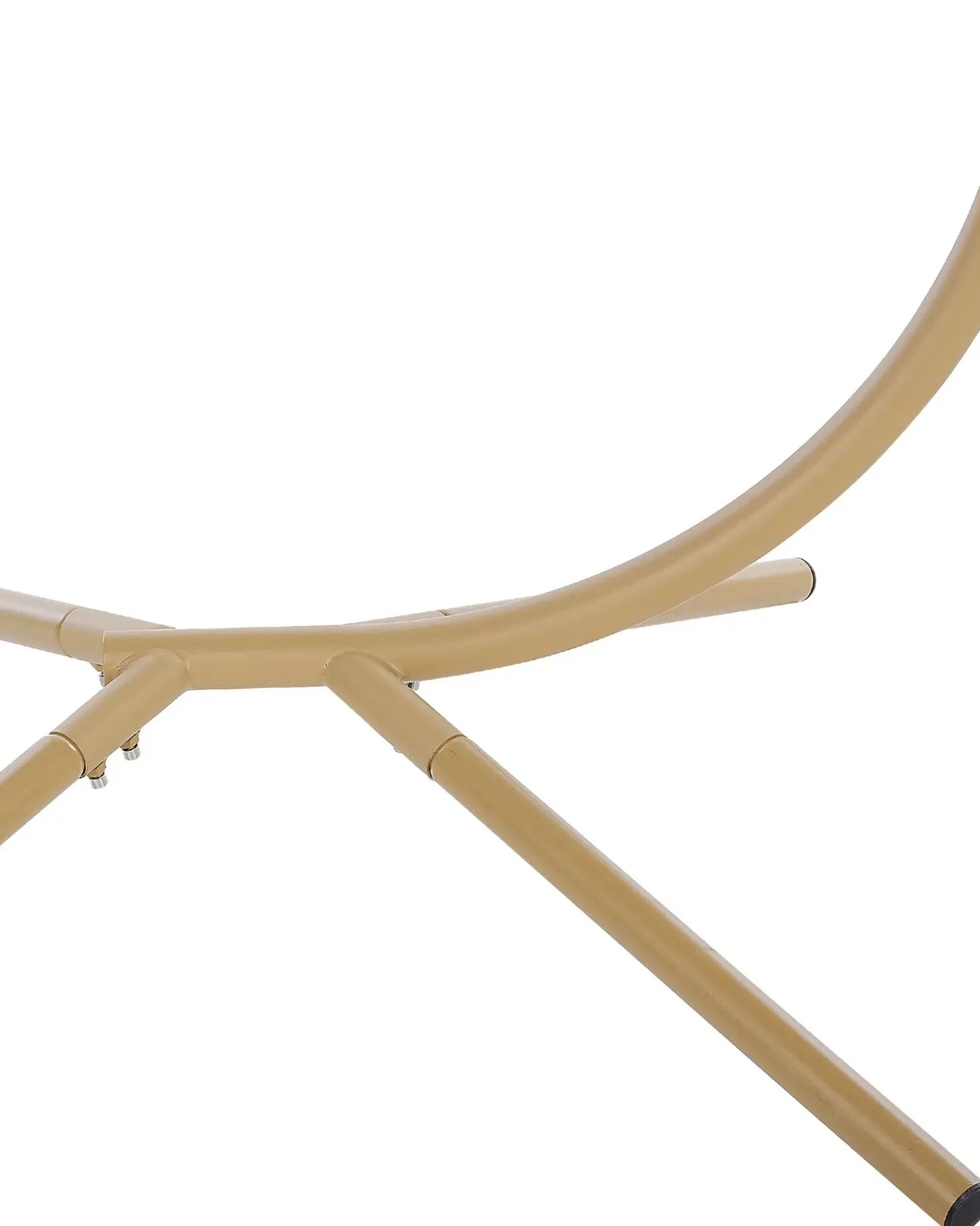 Poltrona sospesa con supporto da pavimento ADRIA Metallo Beige