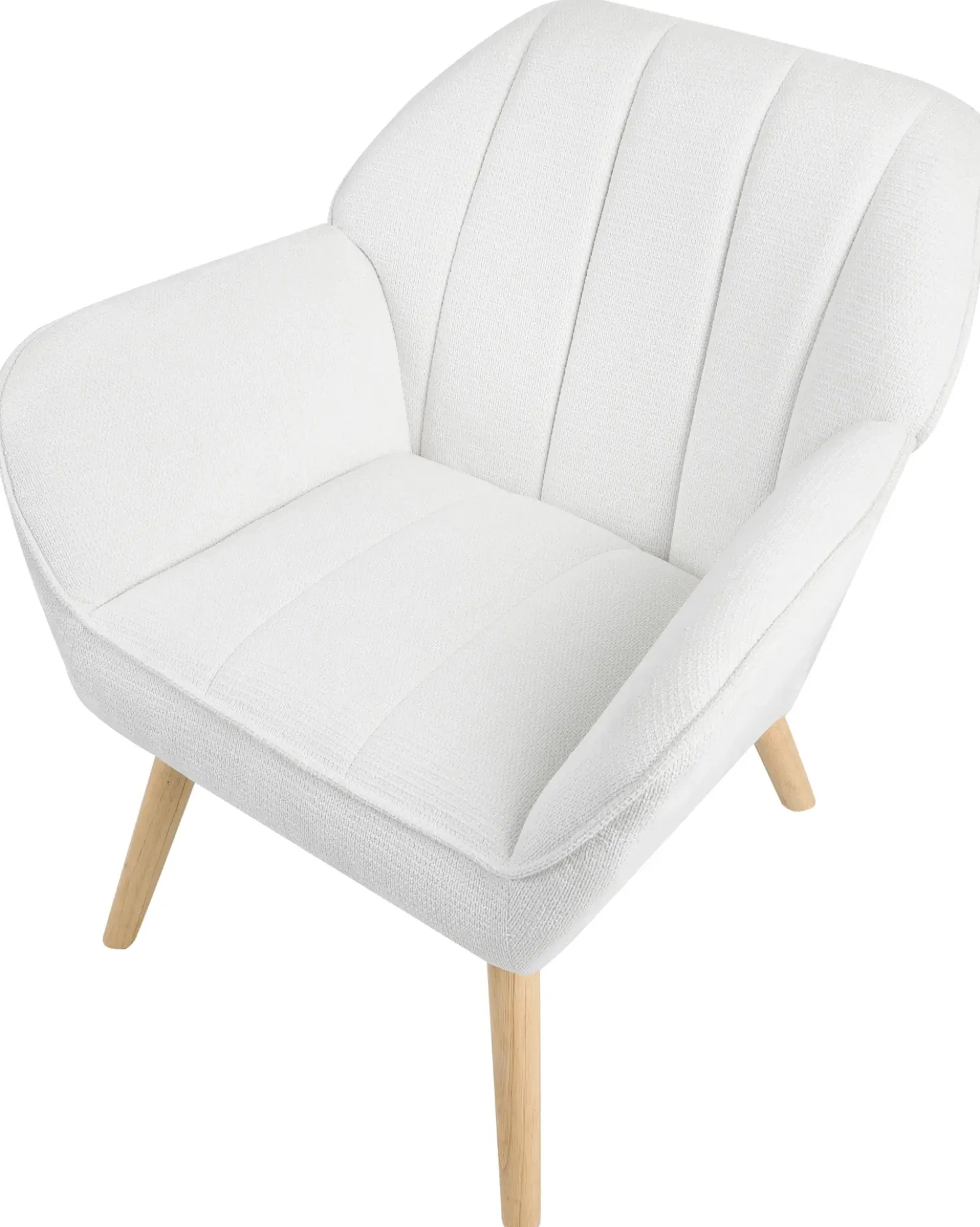 Poltrona TORUD Tessuto Bianco