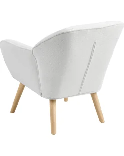 Poltrona TORUD Tessuto Bianco