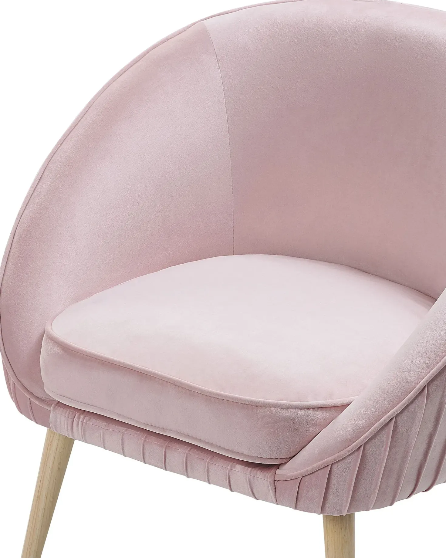Poltrona TROMSO Velluto Rosa