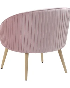 Poltrona TROMSO Velluto Rosa