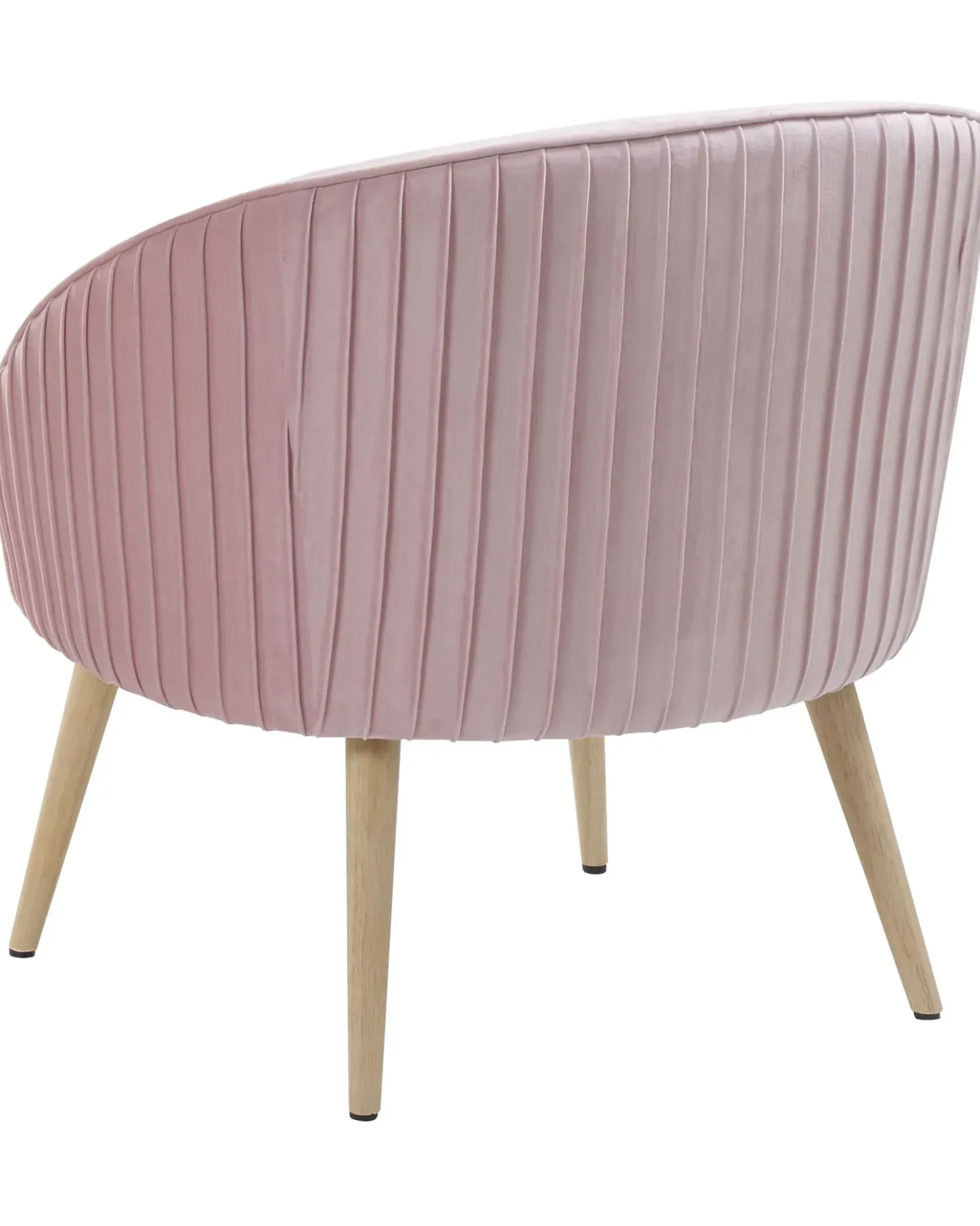 Poltrona TROMSO Velluto Rosa