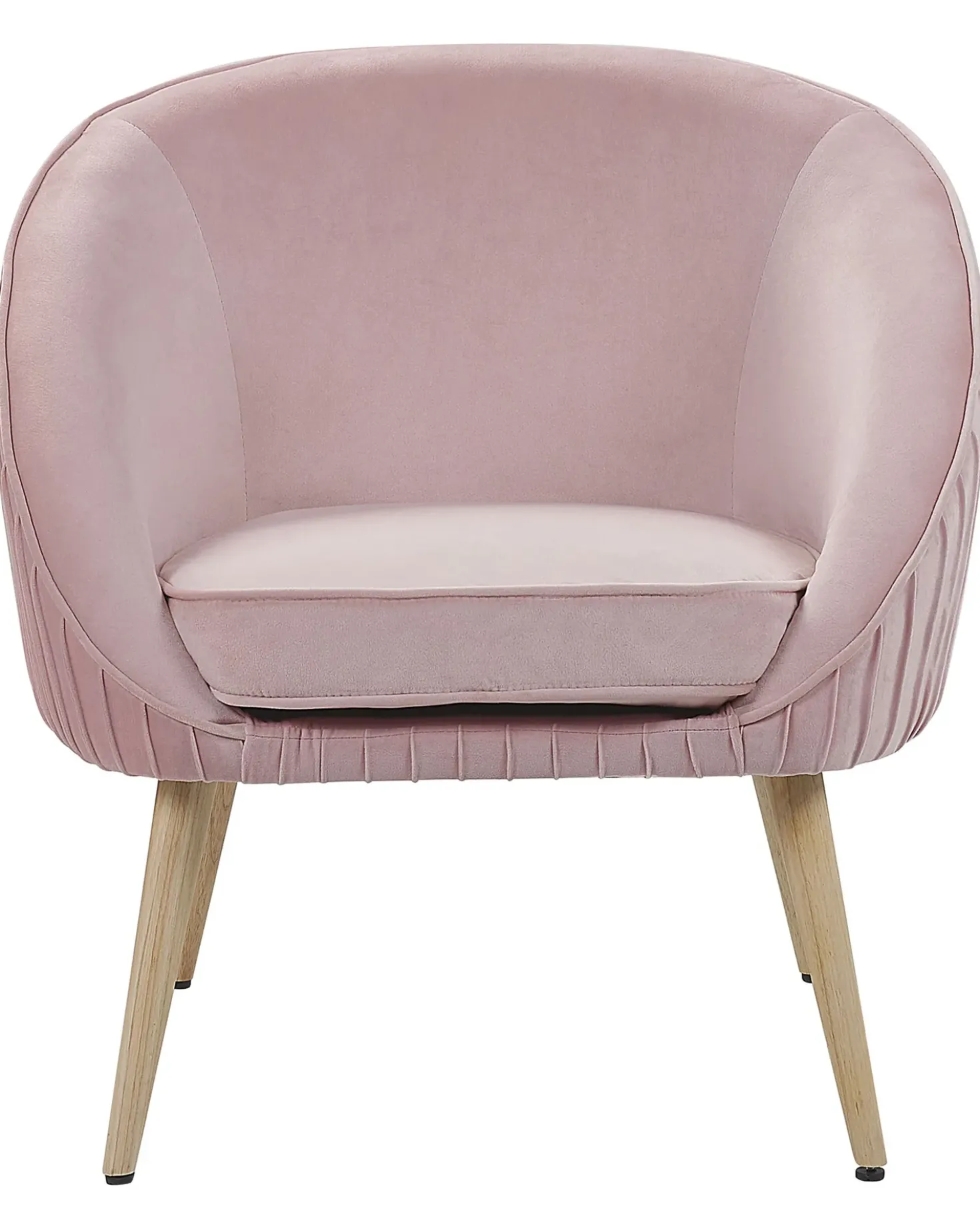 Poltrona TROMSO Velluto Rosa
