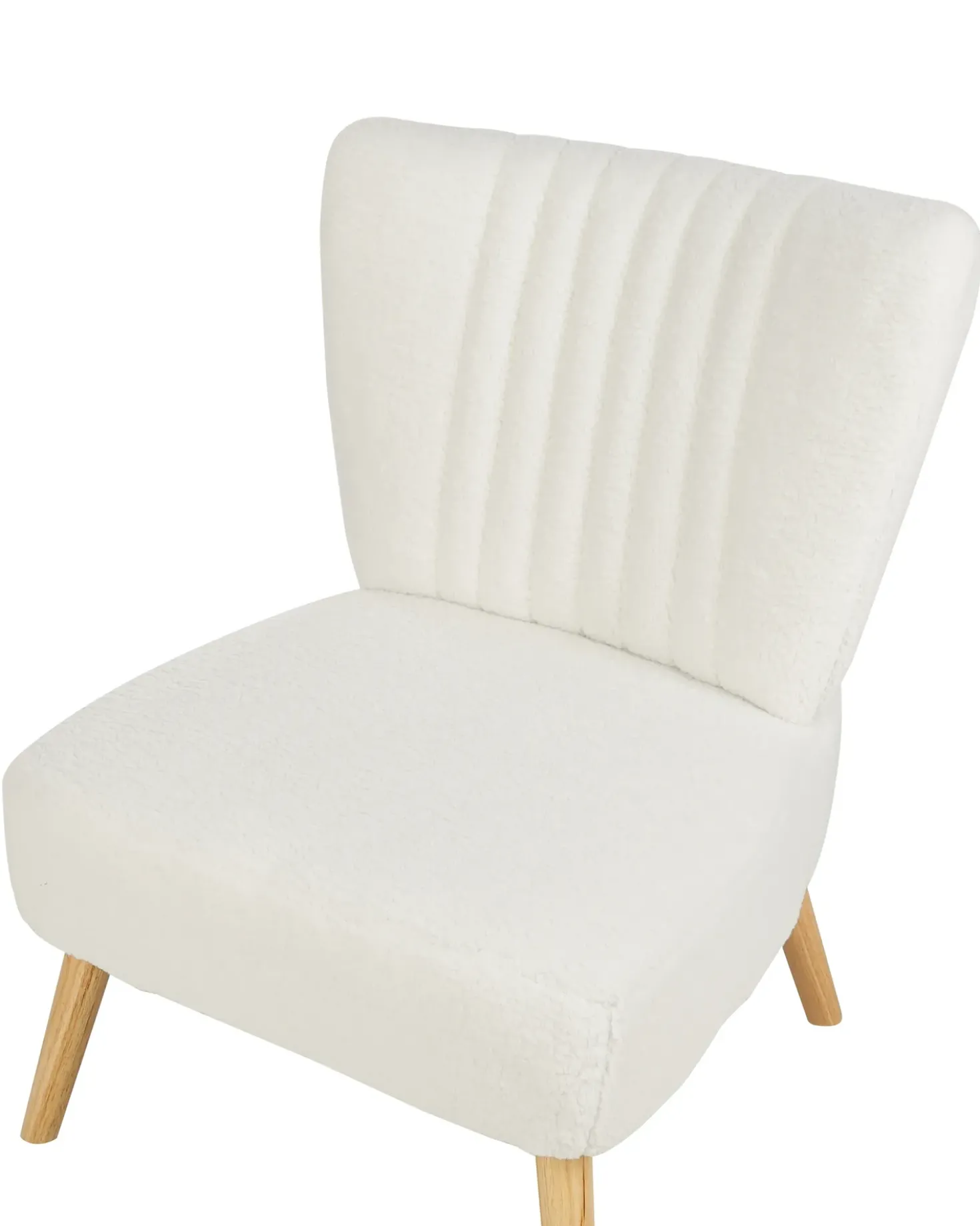 Poltrona VAASA Bouclé Bianco