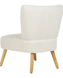 Poltrona VAASA Bouclé Bianco