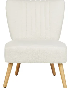 Poltrona VAASA Bouclé Bianco