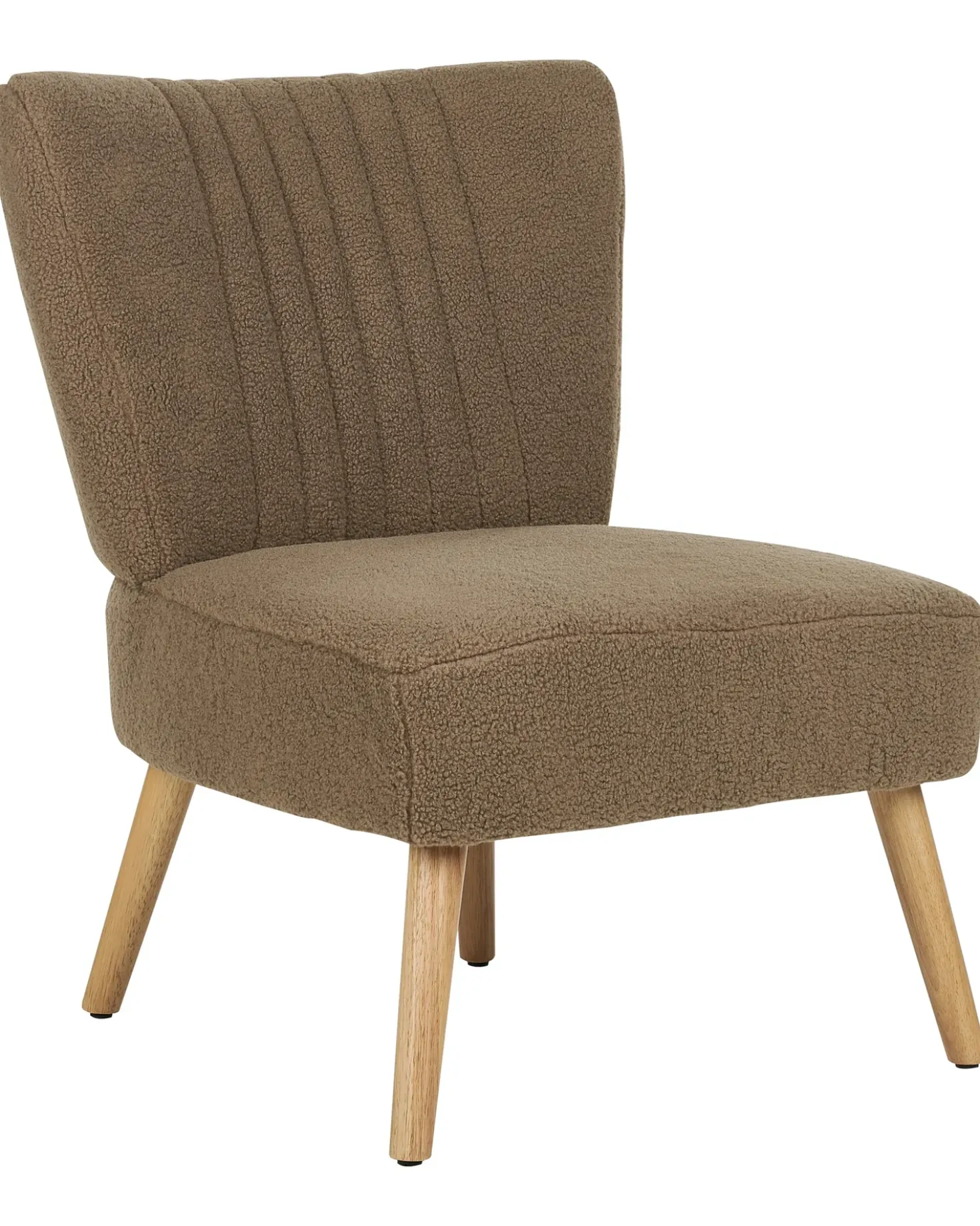 Poltrona VAASA Bouclé Marrone