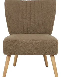 Poltrona VAASA Bouclé Marrone