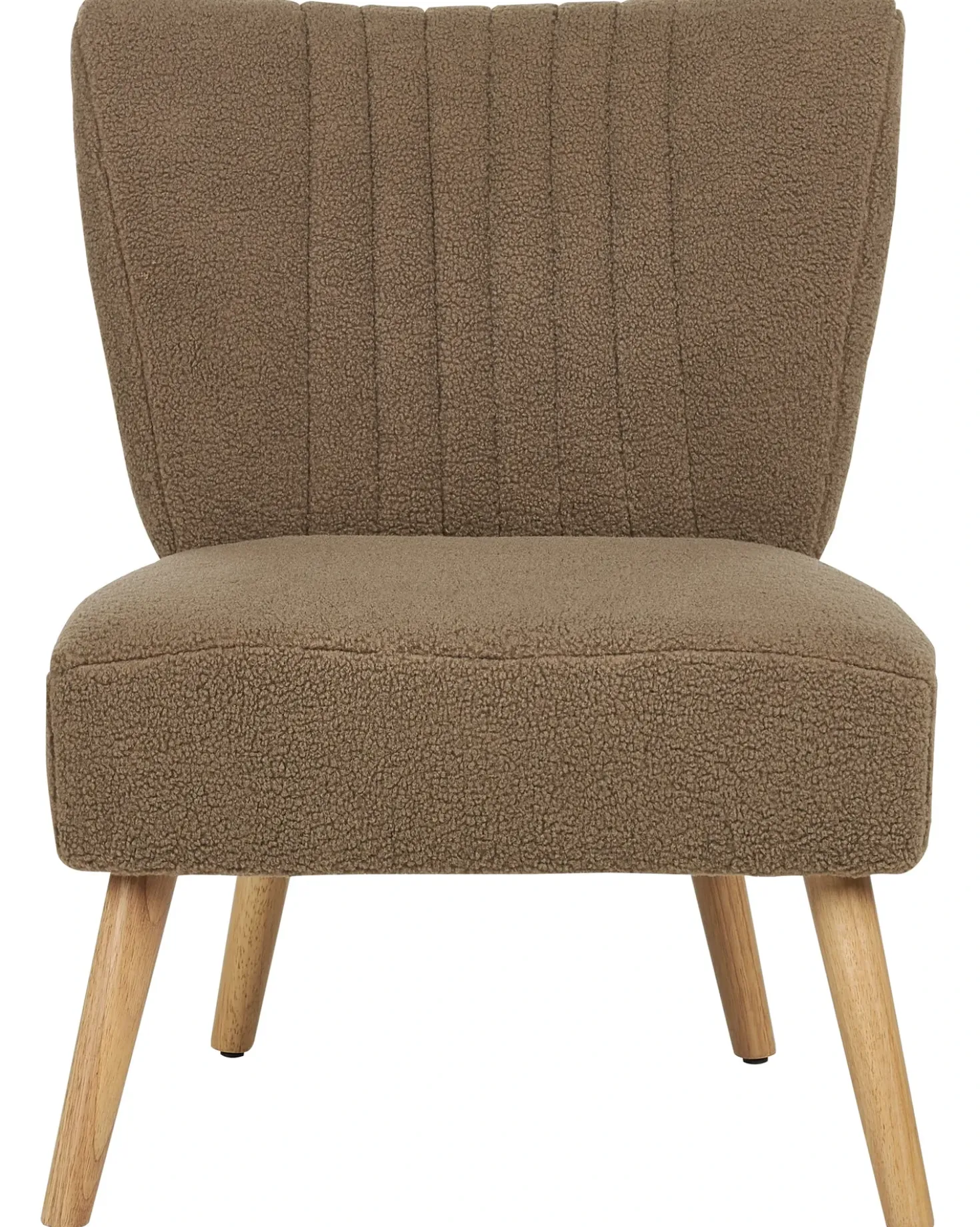 Poltrona VAASA Bouclé Marrone