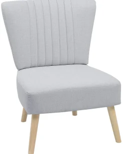 Poltrona VAASA Tessuto Grigio chiaro