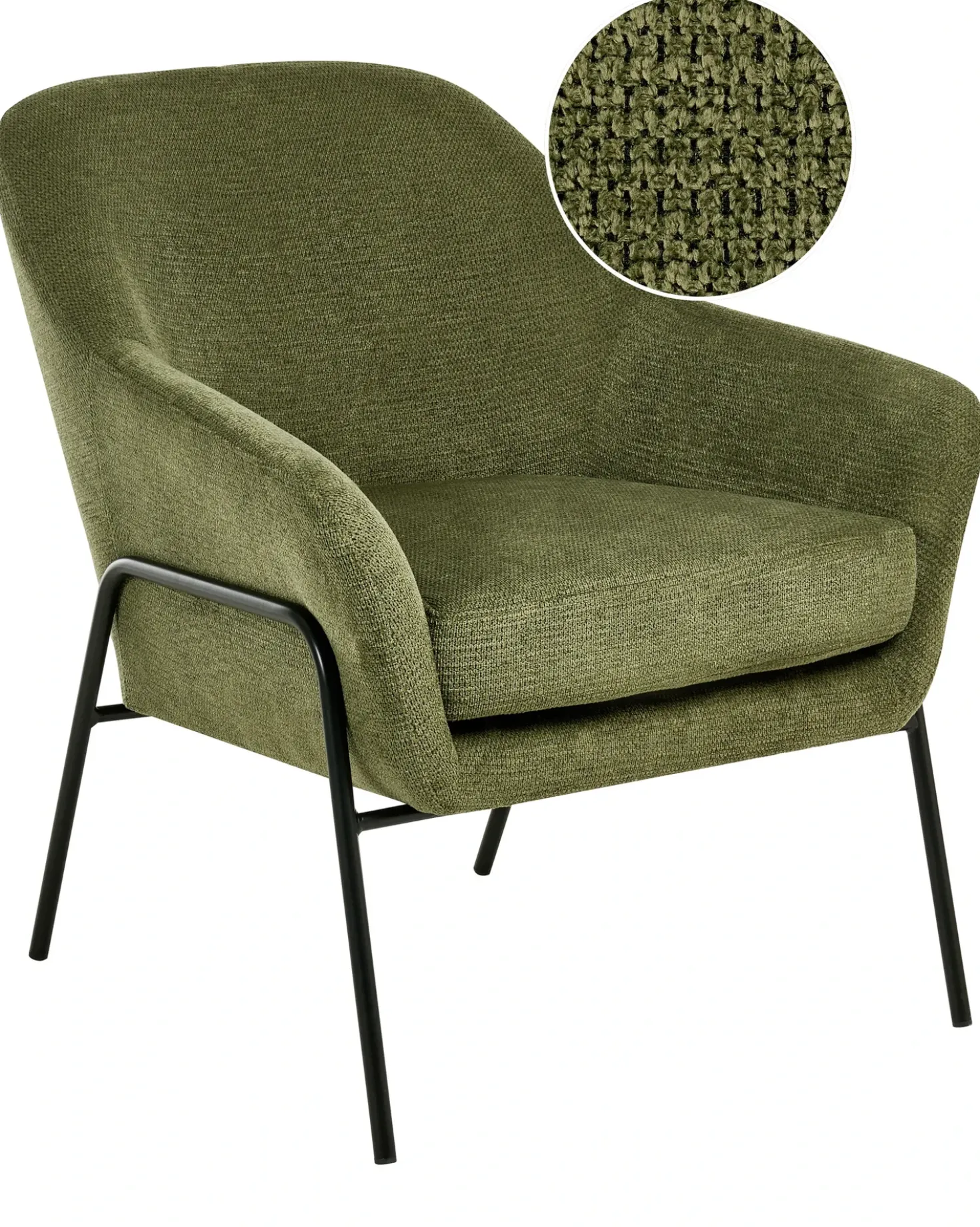 Poltrona VEDDIGE Tessuto Verde