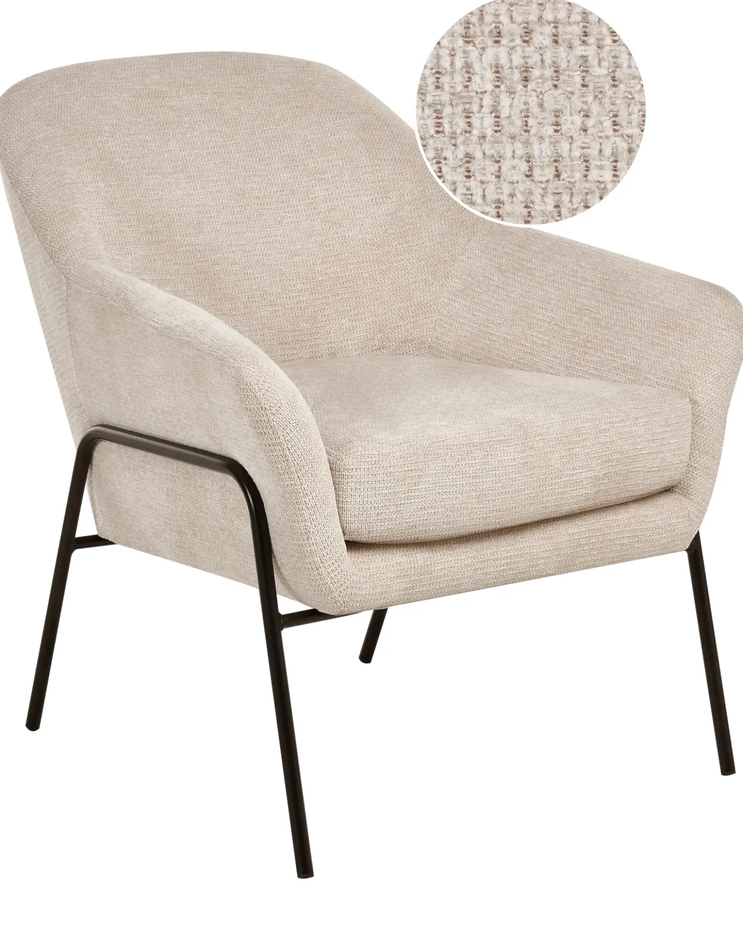 Poltrona VEDDIGE Tessuto Beige