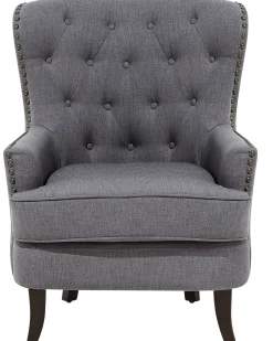 Poltrona VIBORG II Tessuto Grigio scuro