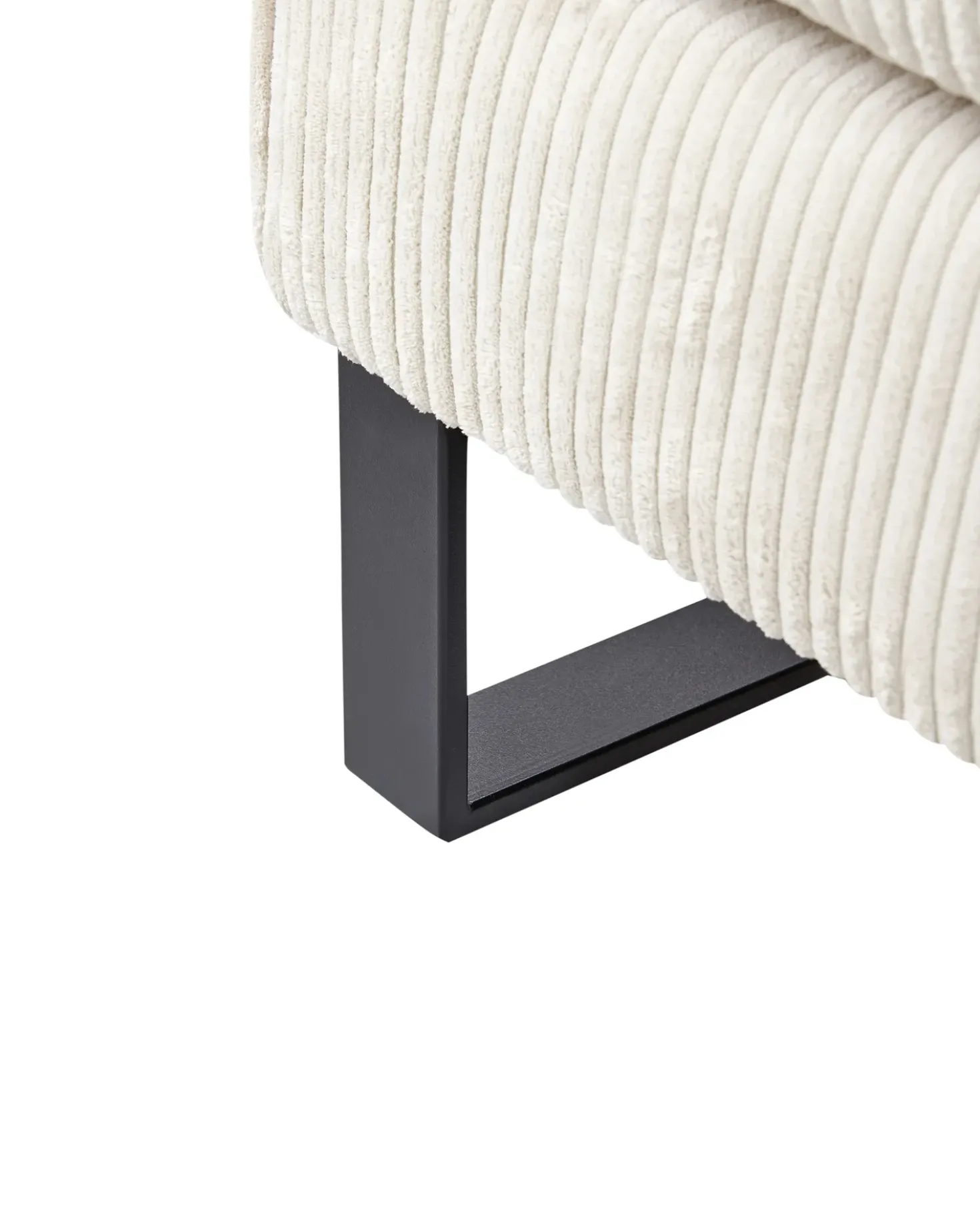Poltrona VIND Velluto a coste Beige chiaro