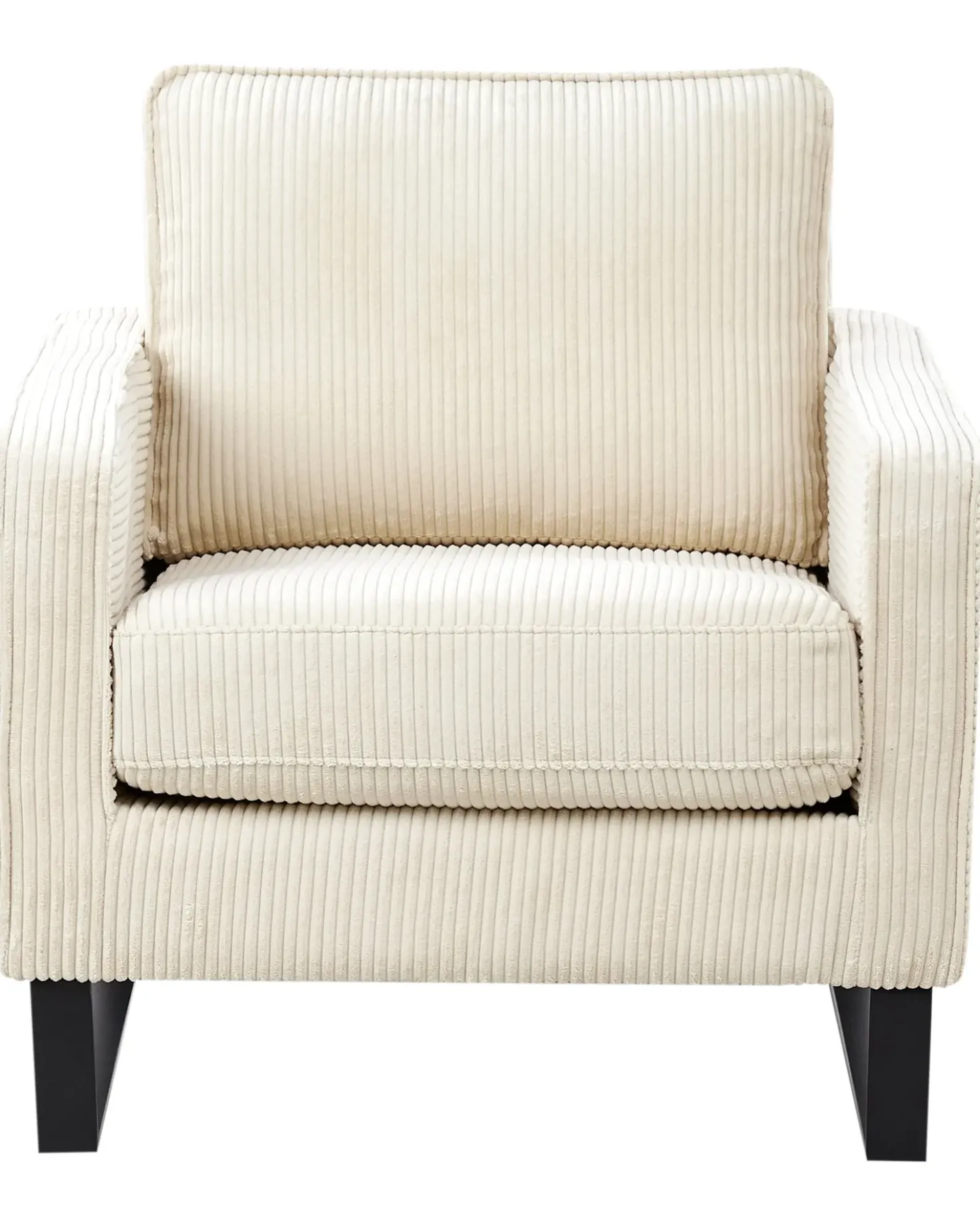 Poltrona VIND Velluto a coste Beige chiaro