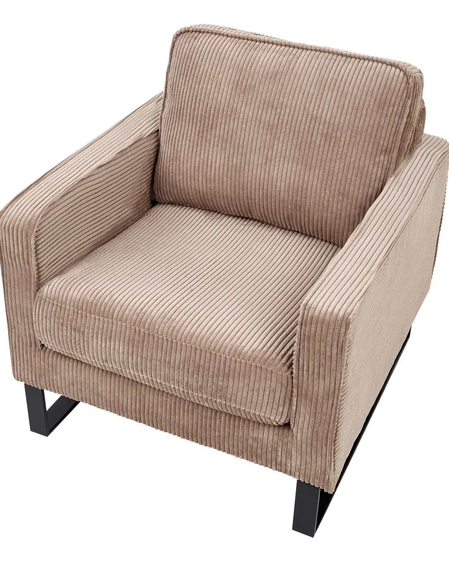 Poltrona VIND Velluto a coste Beige