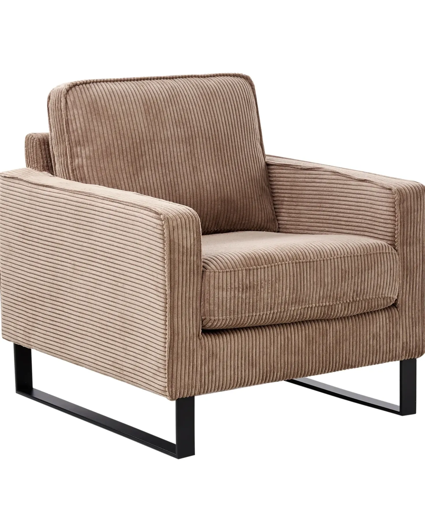 Poltrona VIND Velluto a coste Beige