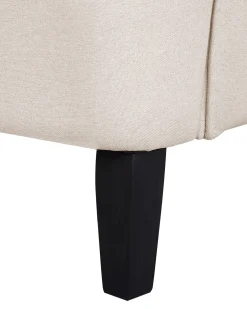 Poltrona Wingback ABSON Tessuto Beige chiaro