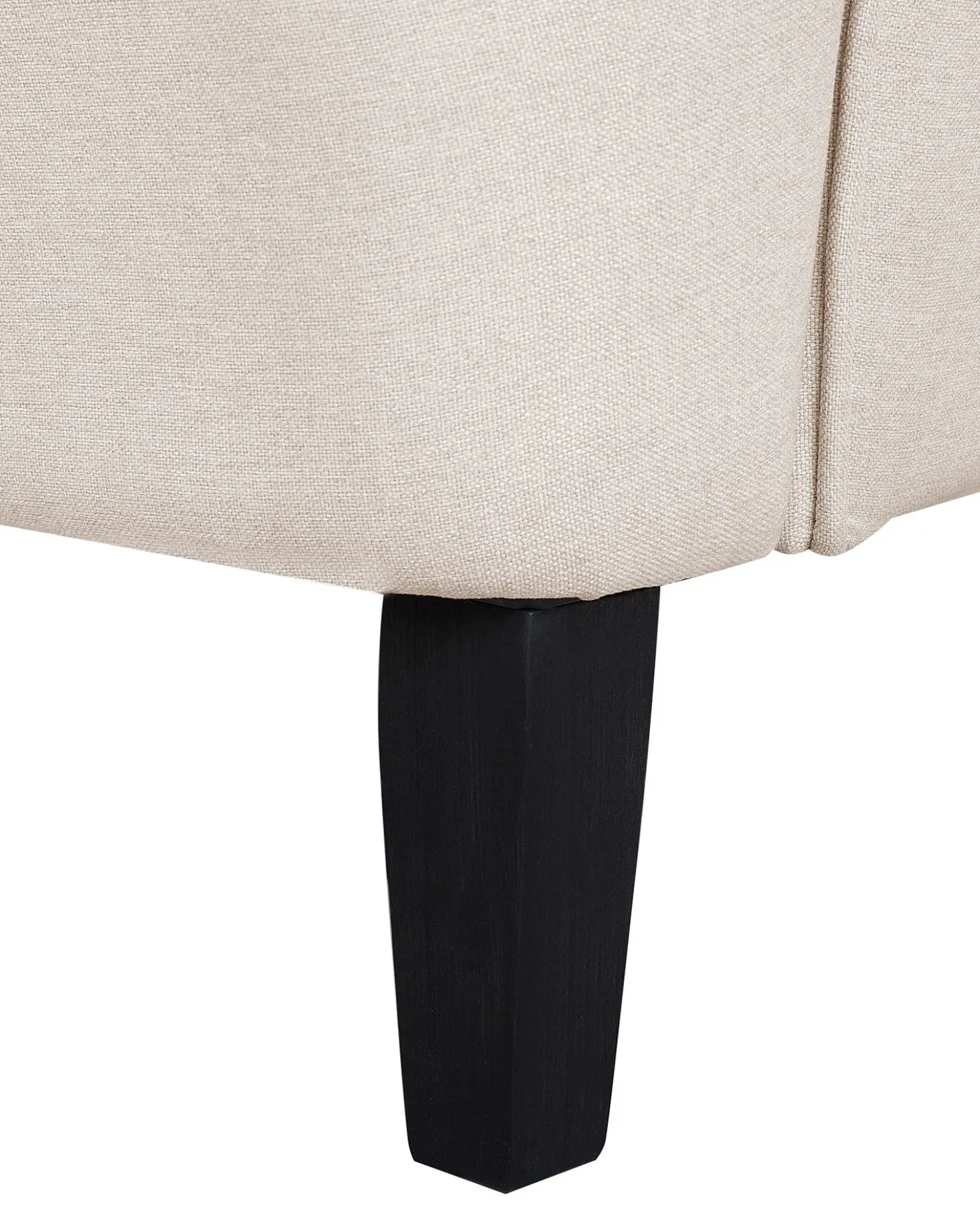 Poltrona Wingback ABSON Tessuto Beige chiaro