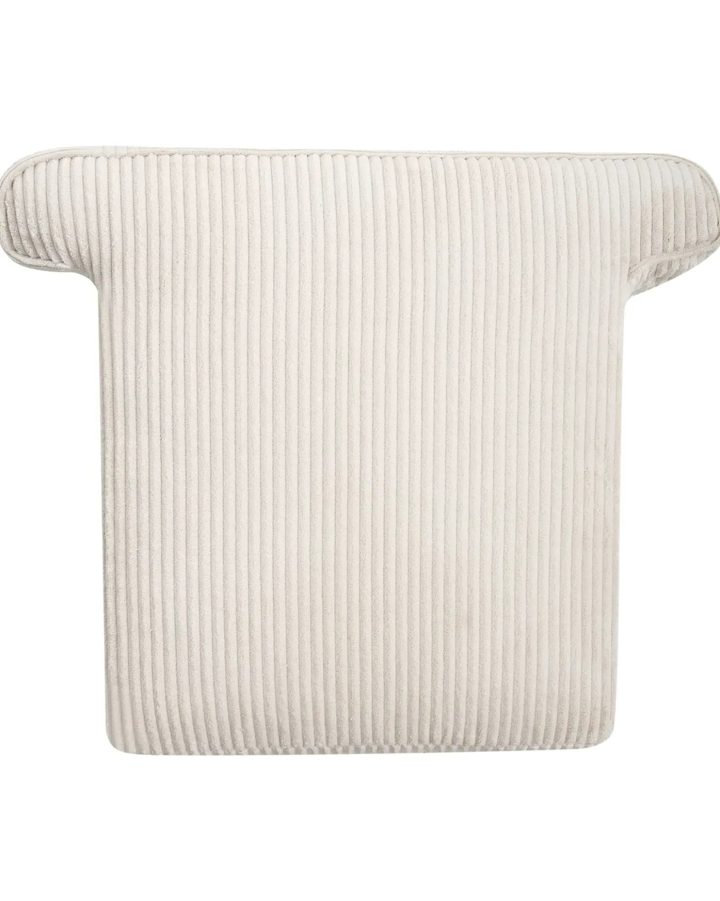 Poltrona Wingback ABSON Velluto a coste Beige chiaro