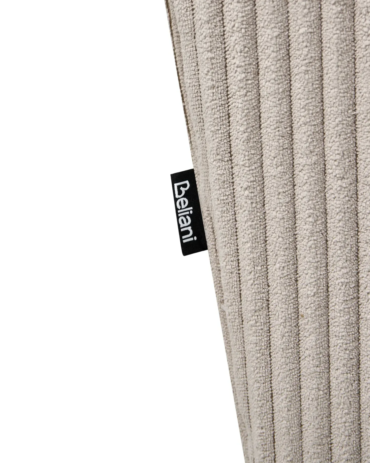 Poltrona Wingback ABSON Velluto a coste Beige