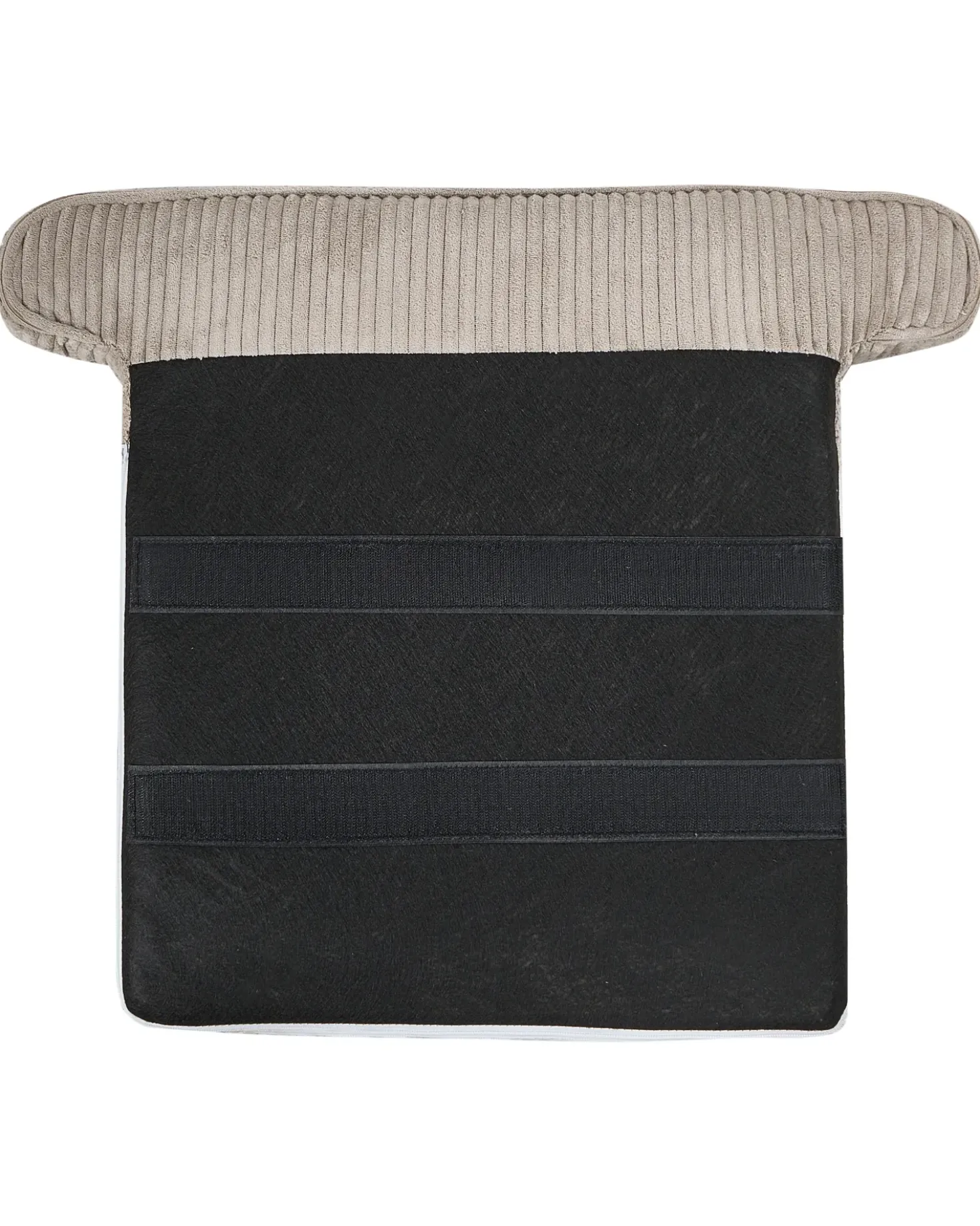 Poltrona Wingback ABSON Velluto a coste Beige